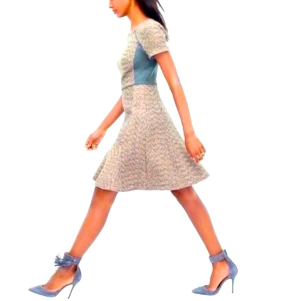 J. Crew ~ Metallic Tweed Fit & Flare Dress